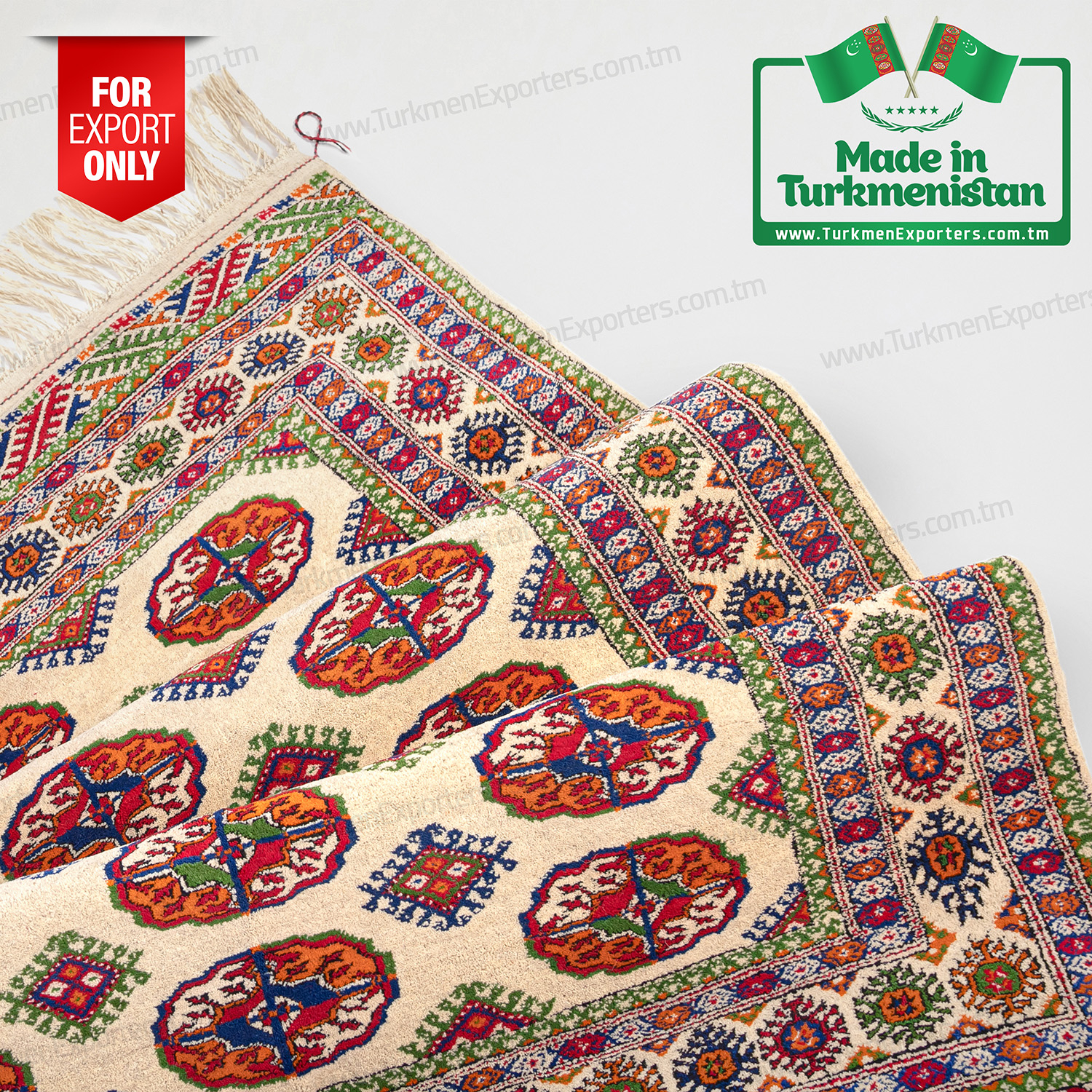 Turkmen national handmade carpet for export | Kumush Yupek economic society