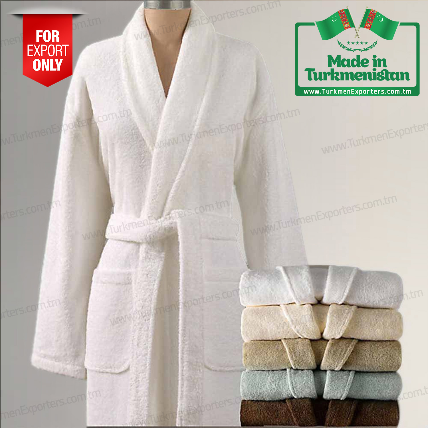 Türkmenistandan toptan erkek bornoz | Aşkabat Tekstil Kompleksi
