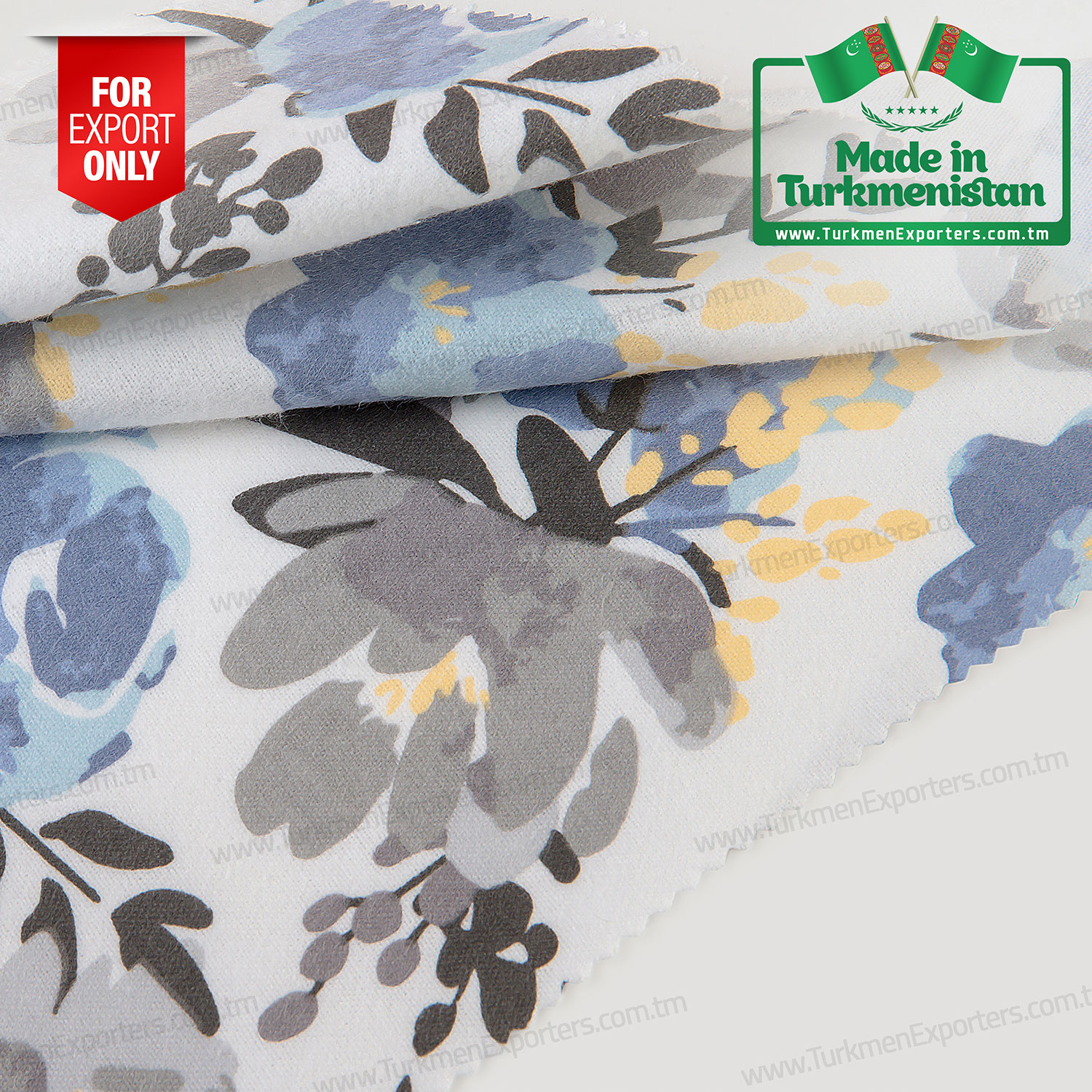 Ткань фланель постельная оптом из Туркменистана | Туркмен Экспорт Торговые Услуги ИП