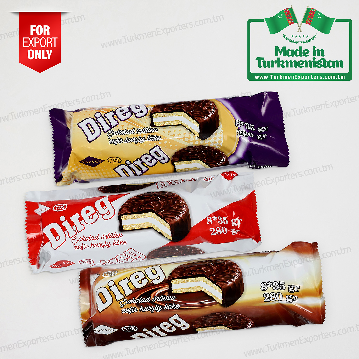 Çikolata kaplamalı sandviç bisküvi Direg 280gr | Duygu özel şirketi