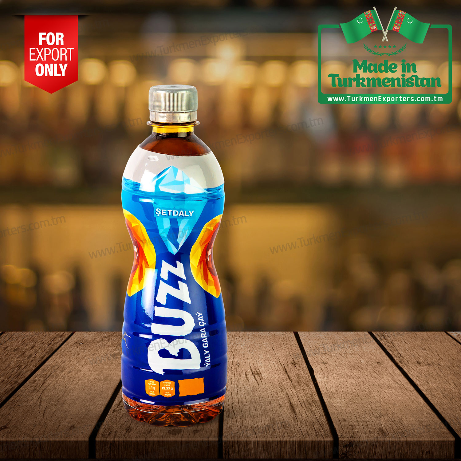 Şeftalı aromalı soğuk çay 0,5 litre BUZZ | Yüpekçi limited şirketi