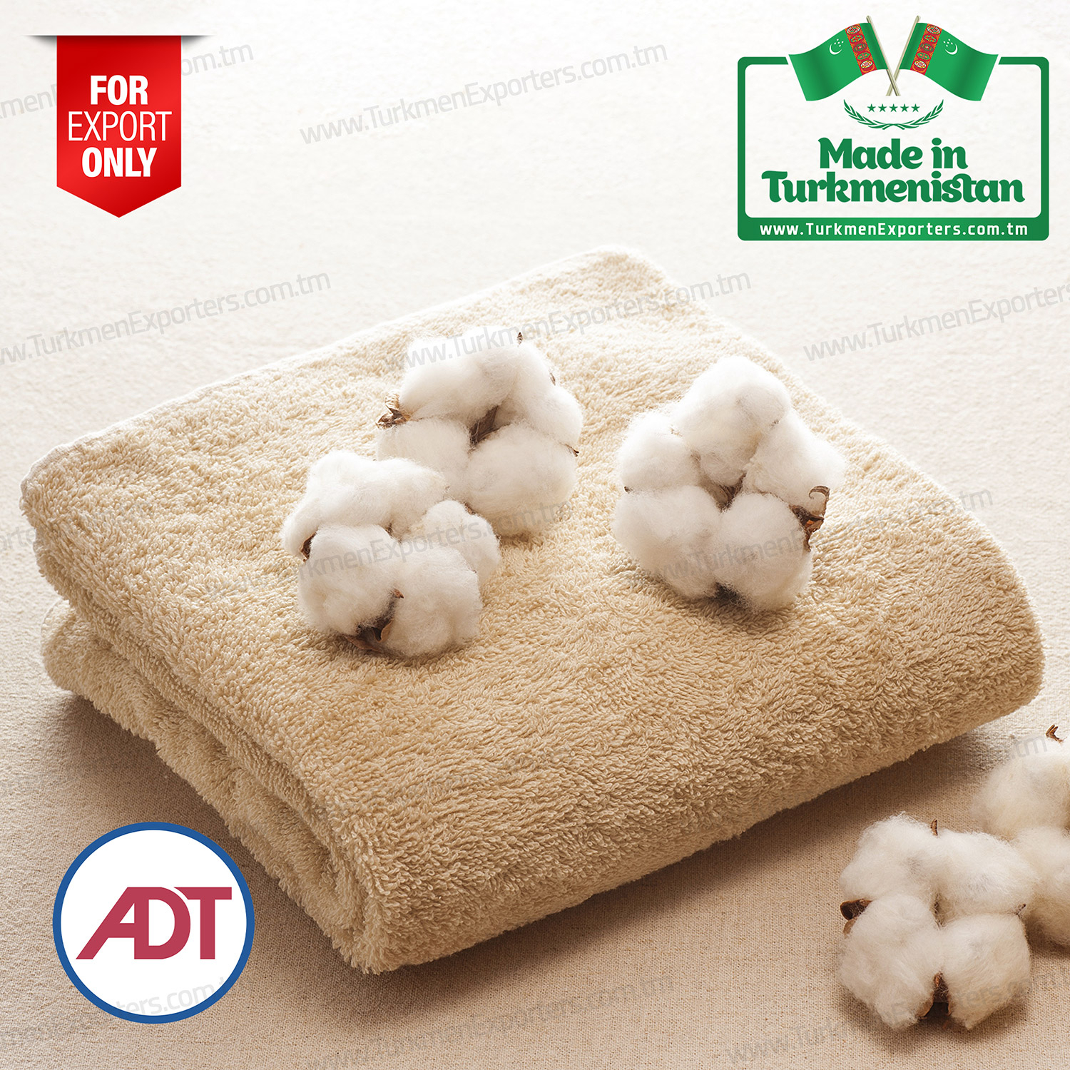 Terry towel wholesale for export from Turkmenistan | Turkmen Export Trading Services Company