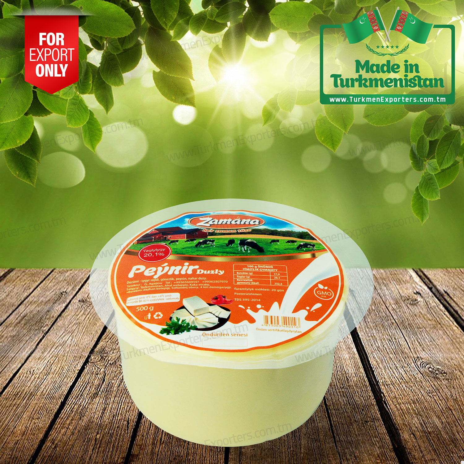 Zamana Duzly Peýnir 500gr  | Zamana Süýt Önümleri