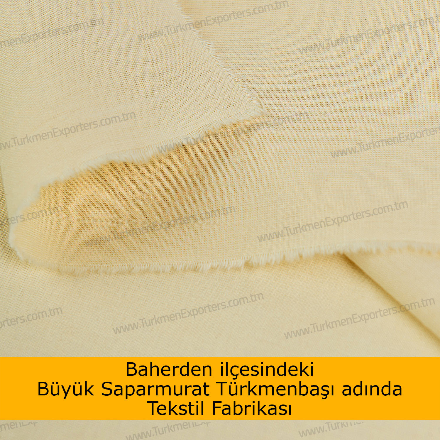 Türkmenistan ürünü Kreton ham kumaş | Baherden ilçesindeki Büyük Saparmurat Türkmenbaşı adında tekstil fabrikası