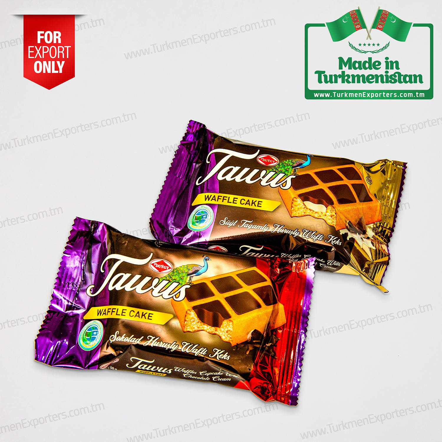 Chocolate waffle cake Tawus 50gr | Duygy Confectionary Factory