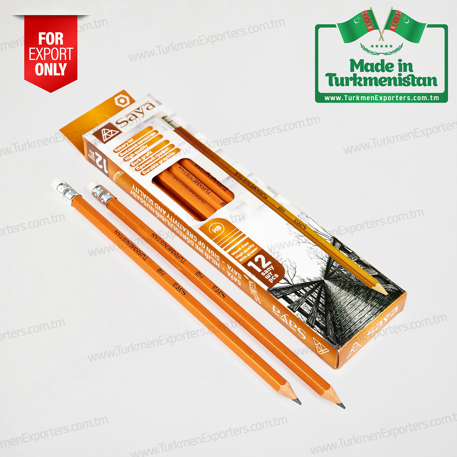 Графитовые карандаши Saýa Произведено в Туркменистане | Довребап Хил ИП