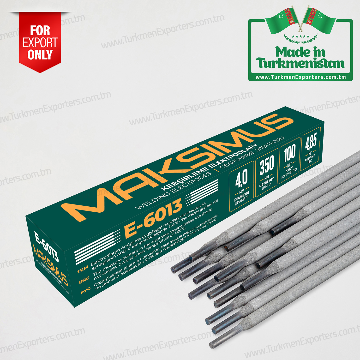 Welding electrode E-6013 wholesale from Turkmenistan | Nurly Gozyetim individual enterprise