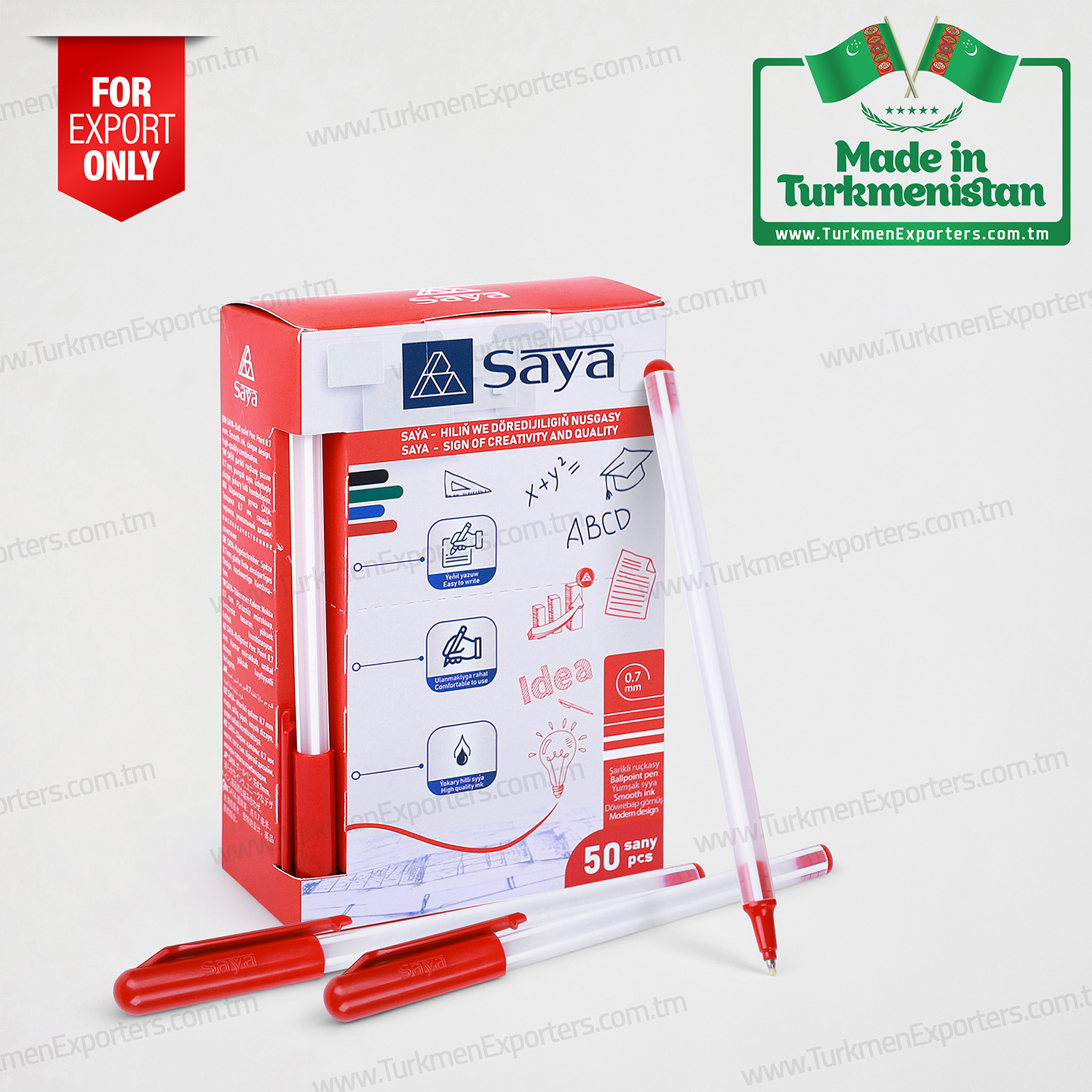 Türkmenistan ürünü tükenmez kalem Saya | Dövrebap Hil özel şirketi