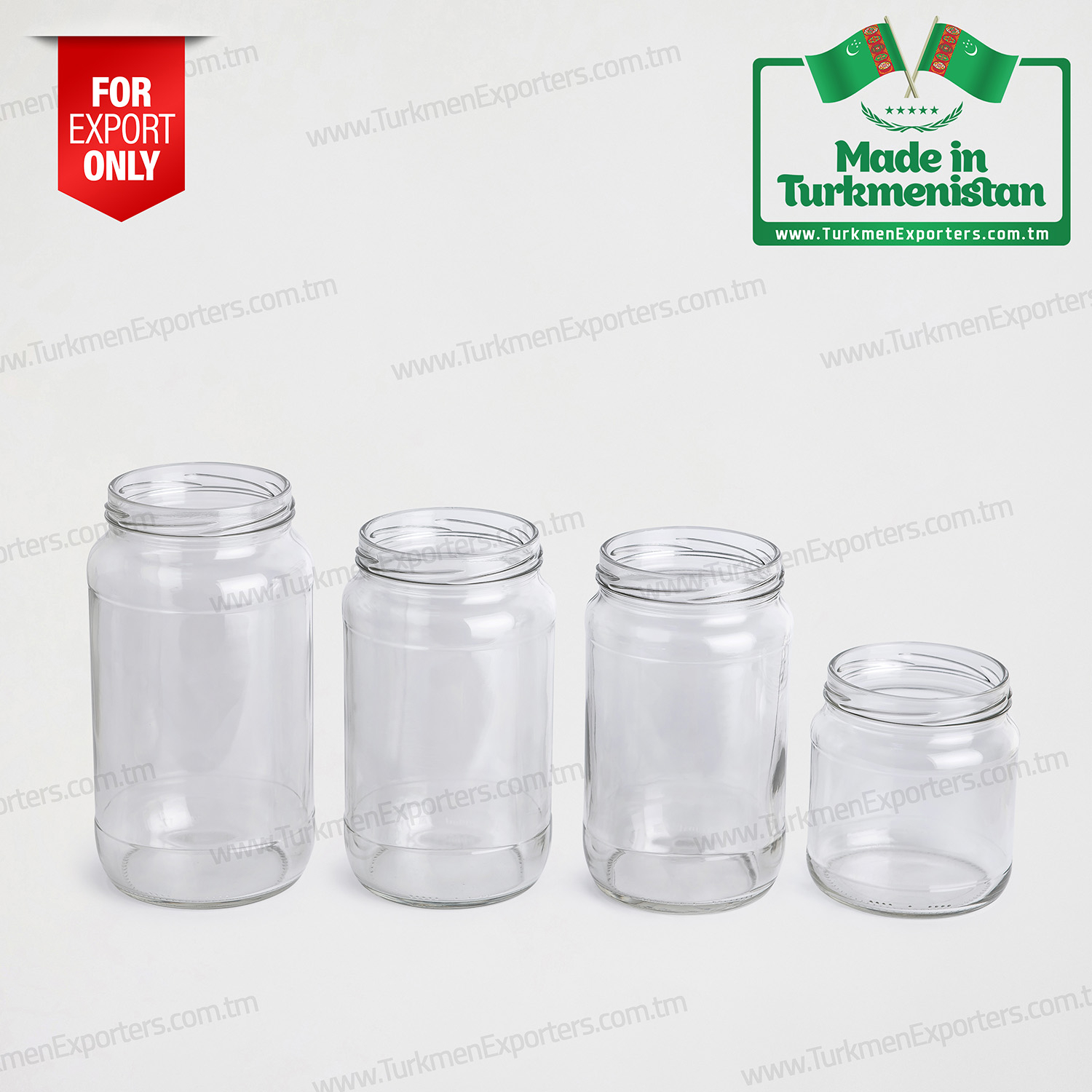 Стеклянная банка оптом из Туркменистана | Предприятие Туркмен Айна Онумлери
