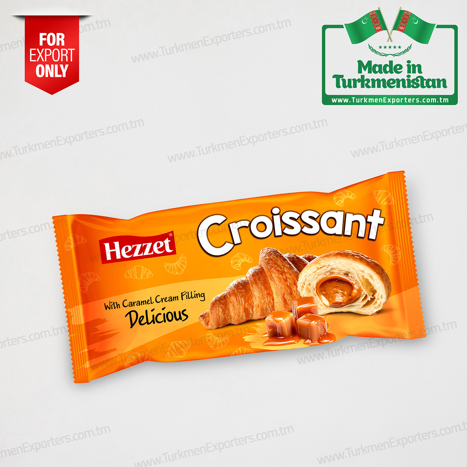 Круассан с карамельной начинкой Hezzet | Фабрика круассанов Хеззет