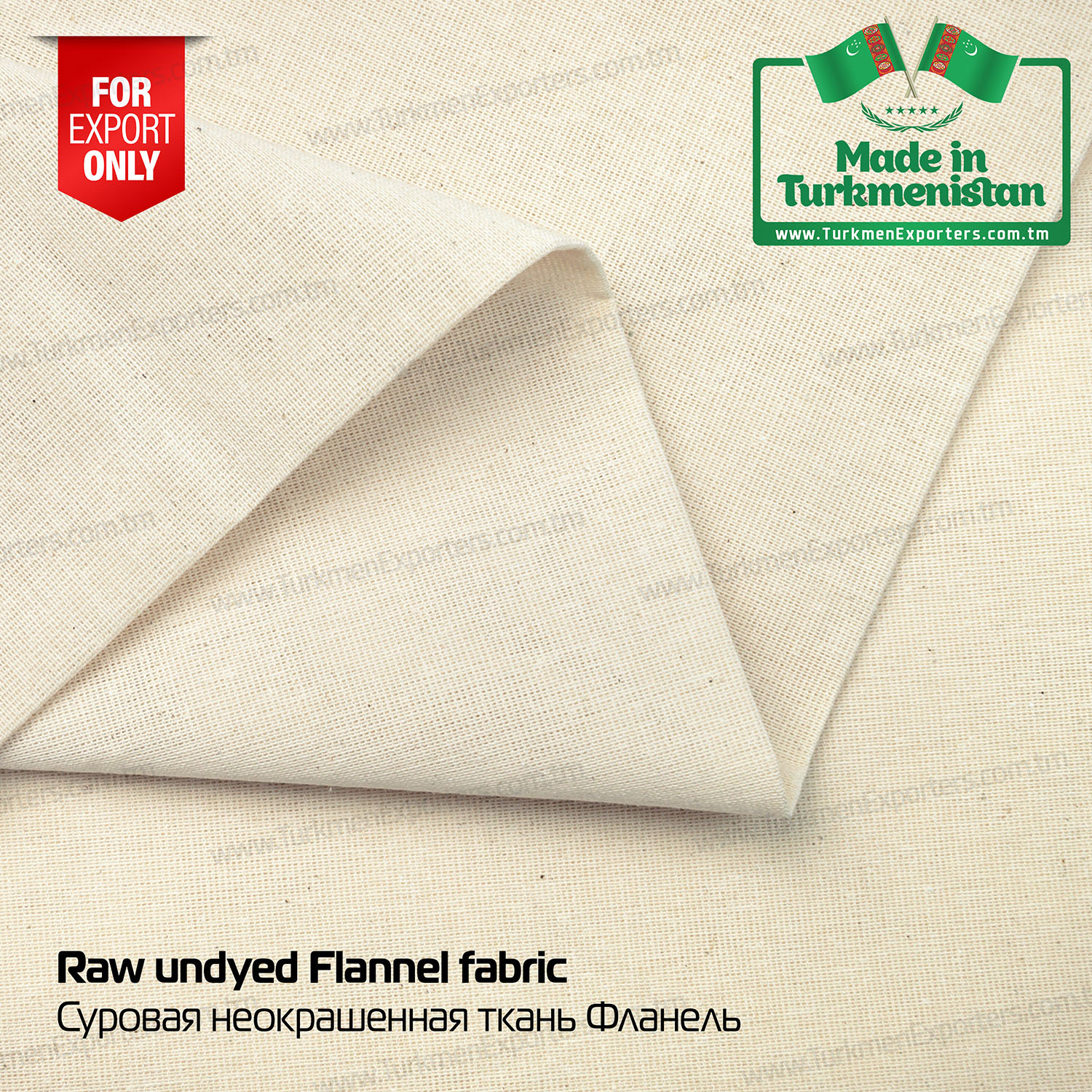 Raw undyed flannel fabric | Baherden Textile Factory