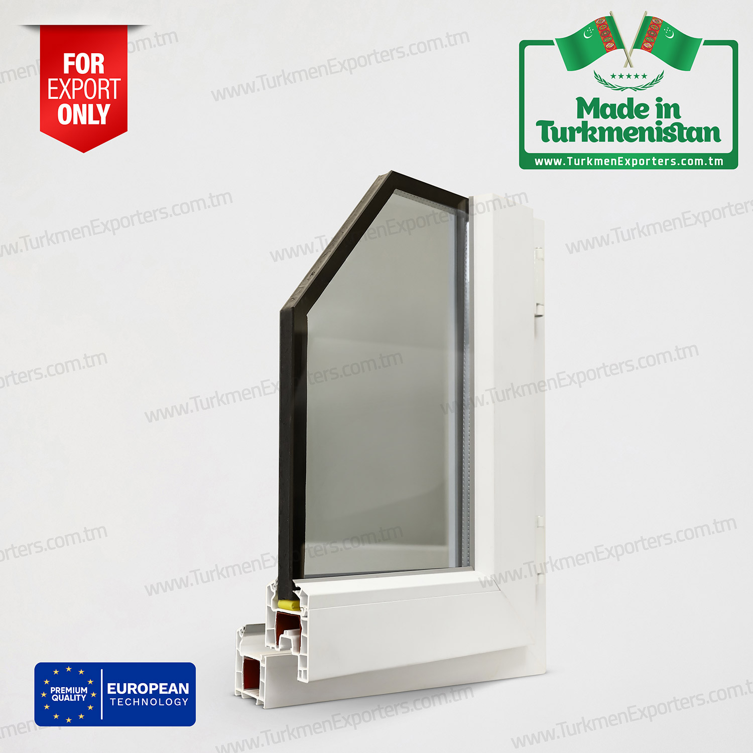 Plastic window profiles in Turkmenistan wholesale for export | Turkmen Penjire economic society