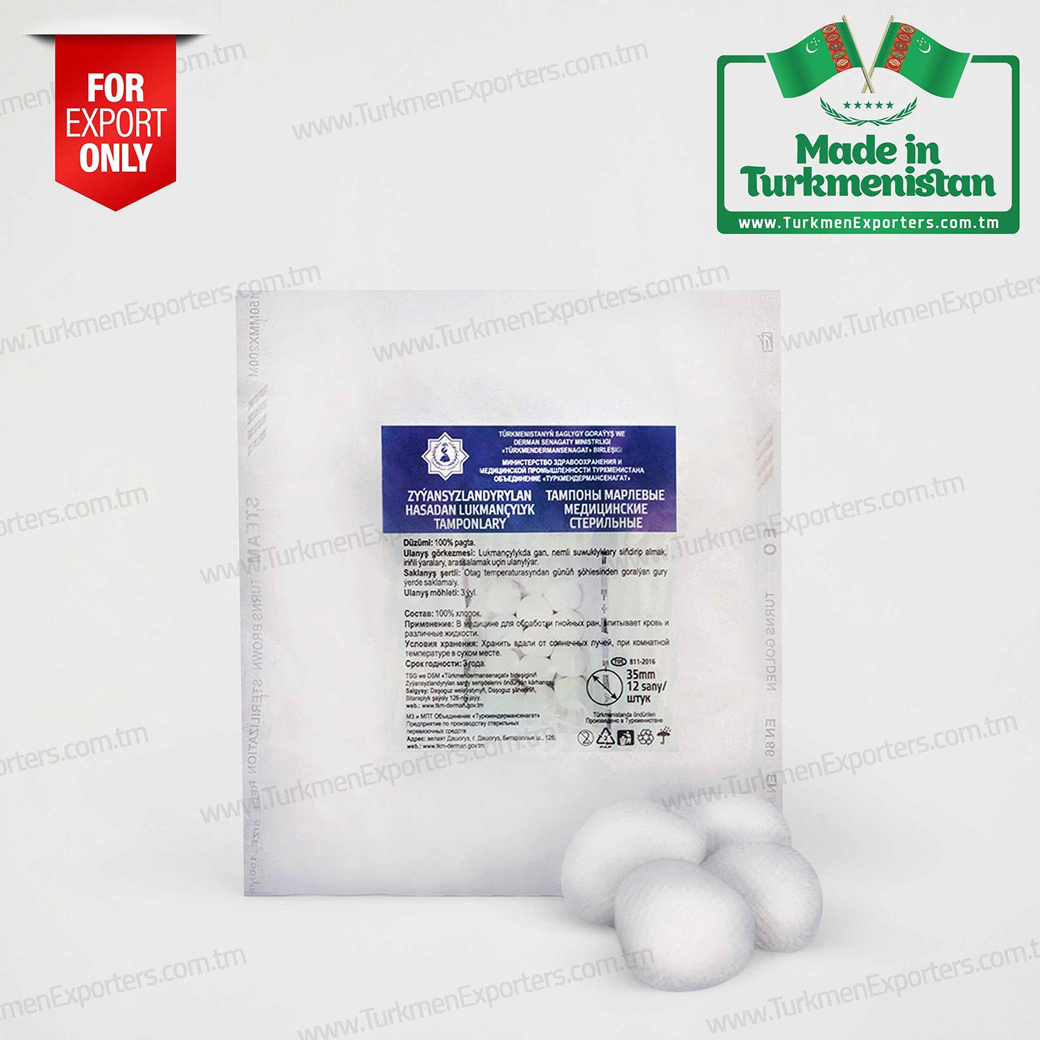 Medikal gazlı tampon | Sterilize edilmiş bandaj üretimi fabrikası