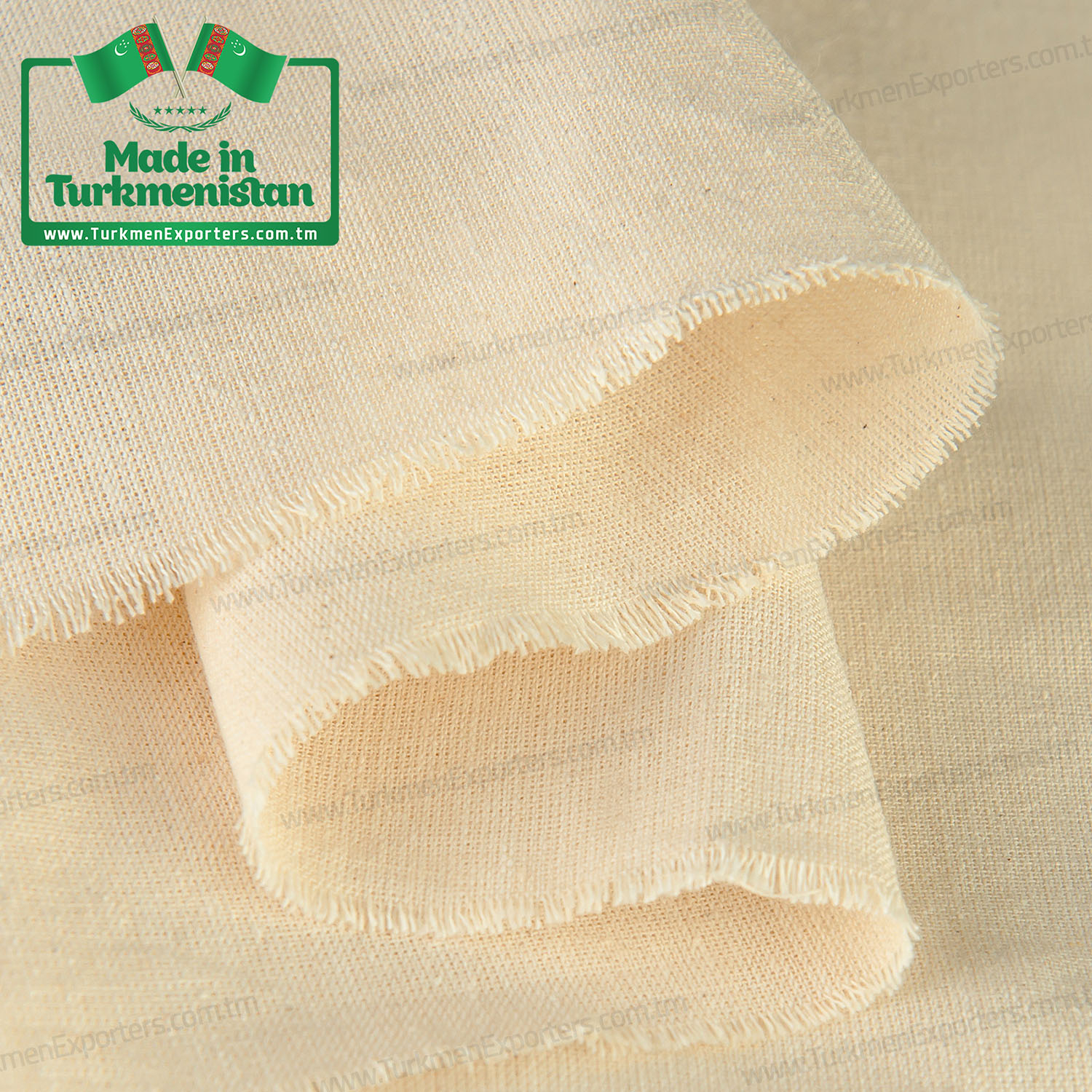 Ham bez 100% pamuk Türkmenistan ürünü | S. A. Niyazov adındaki Aşkabat Pamuk Fabrikası