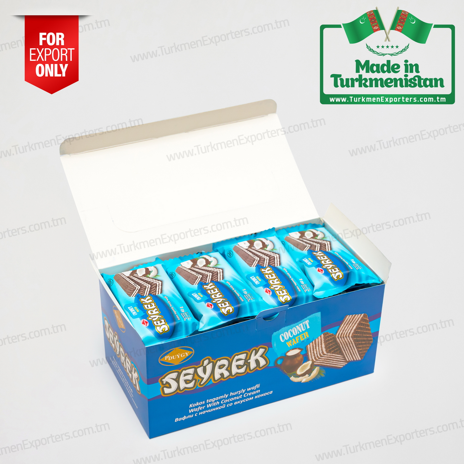 Wafers SEÝREK with coconut cream | Duygy Confectionary Factory