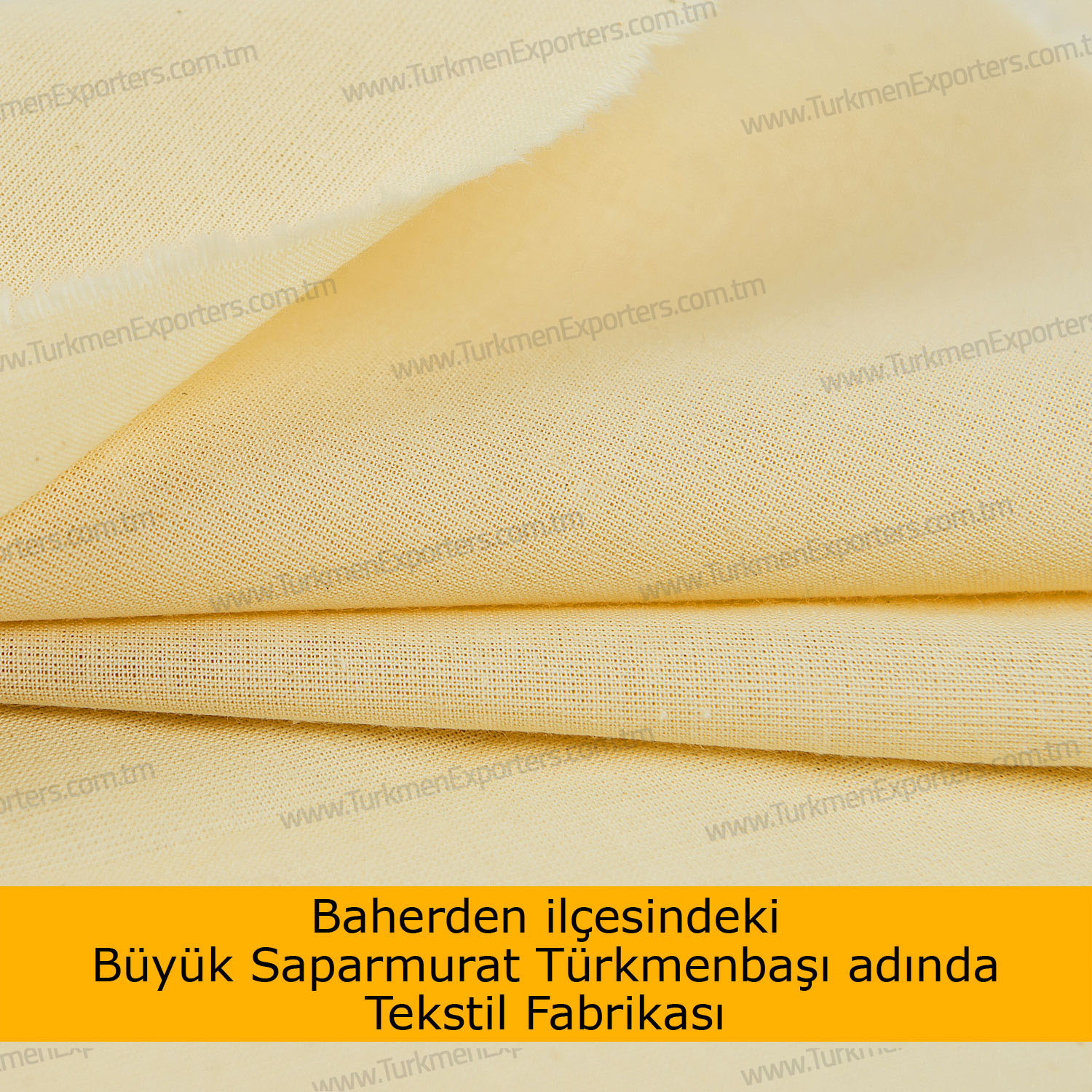 Kreton ham kumaş | Baherden ilçesindeki Büyük Saparmurat Türkmenbaşı adında tekstil fabrikası