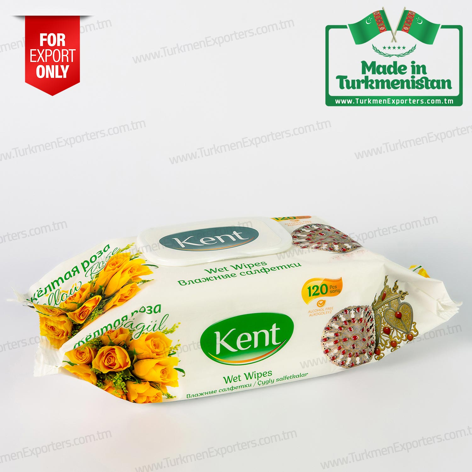 Kent ıslak mendil (yellow rose - 120 pc) | Umutlu Nesil Limited Şirketi