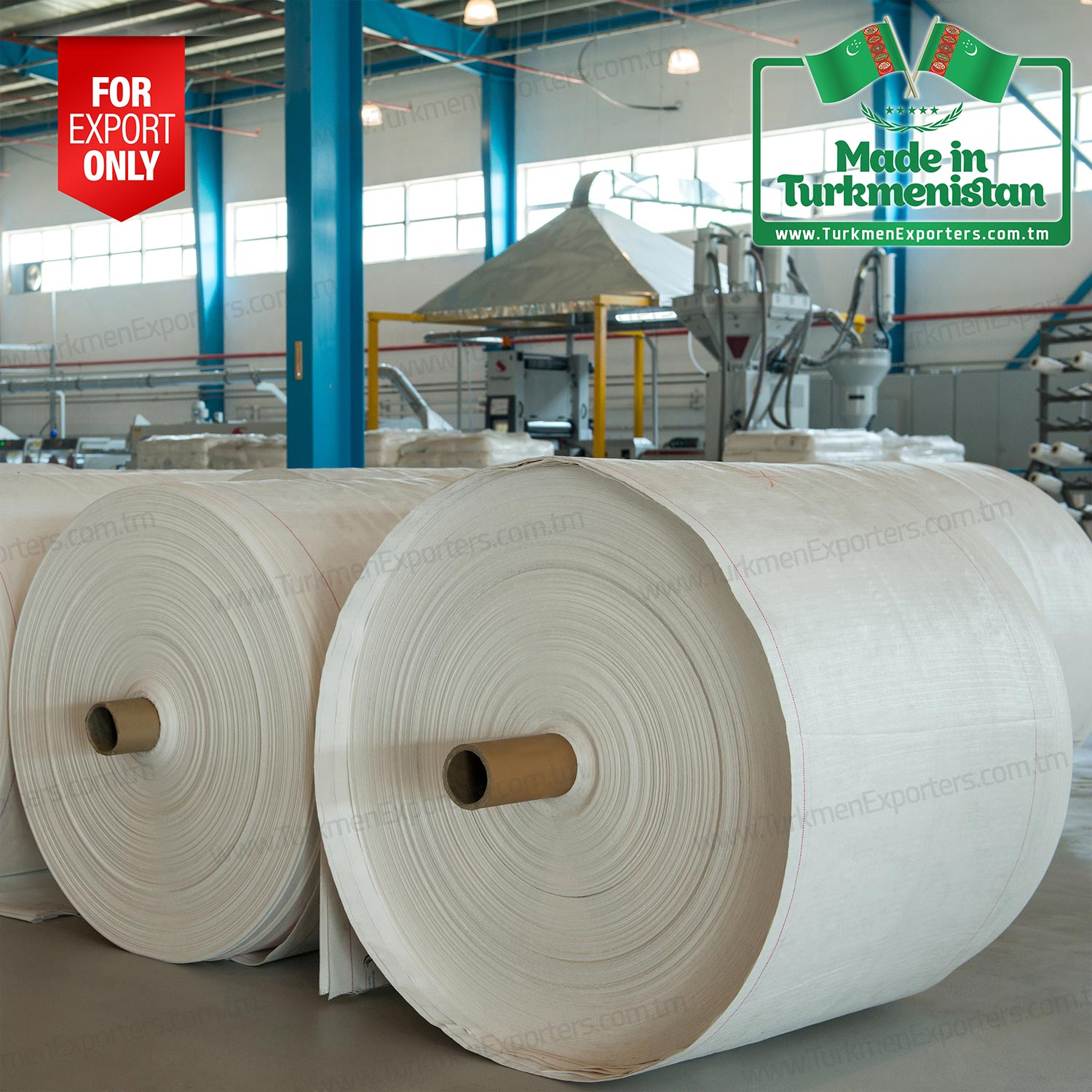 Polypropylene fabric rolls wholesale for export from Turkmenistan | Bir Dunya economic society