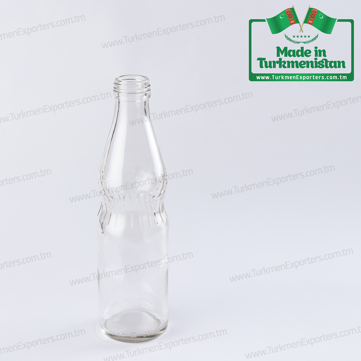 Glass bottles for non-alcoholic beverages Made in Turkmenistan | Turkmen Ayna Onumleri enterprise