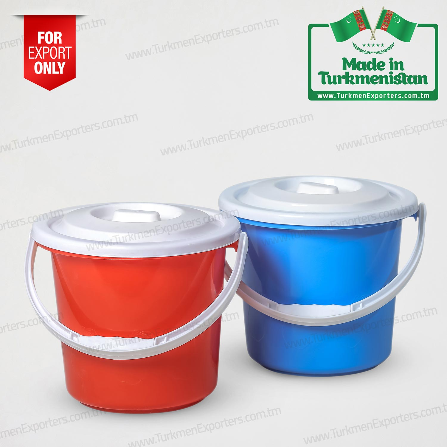 Plastic bucket in Turkmenistan wholesale for export | Turkmen Shohle economic society