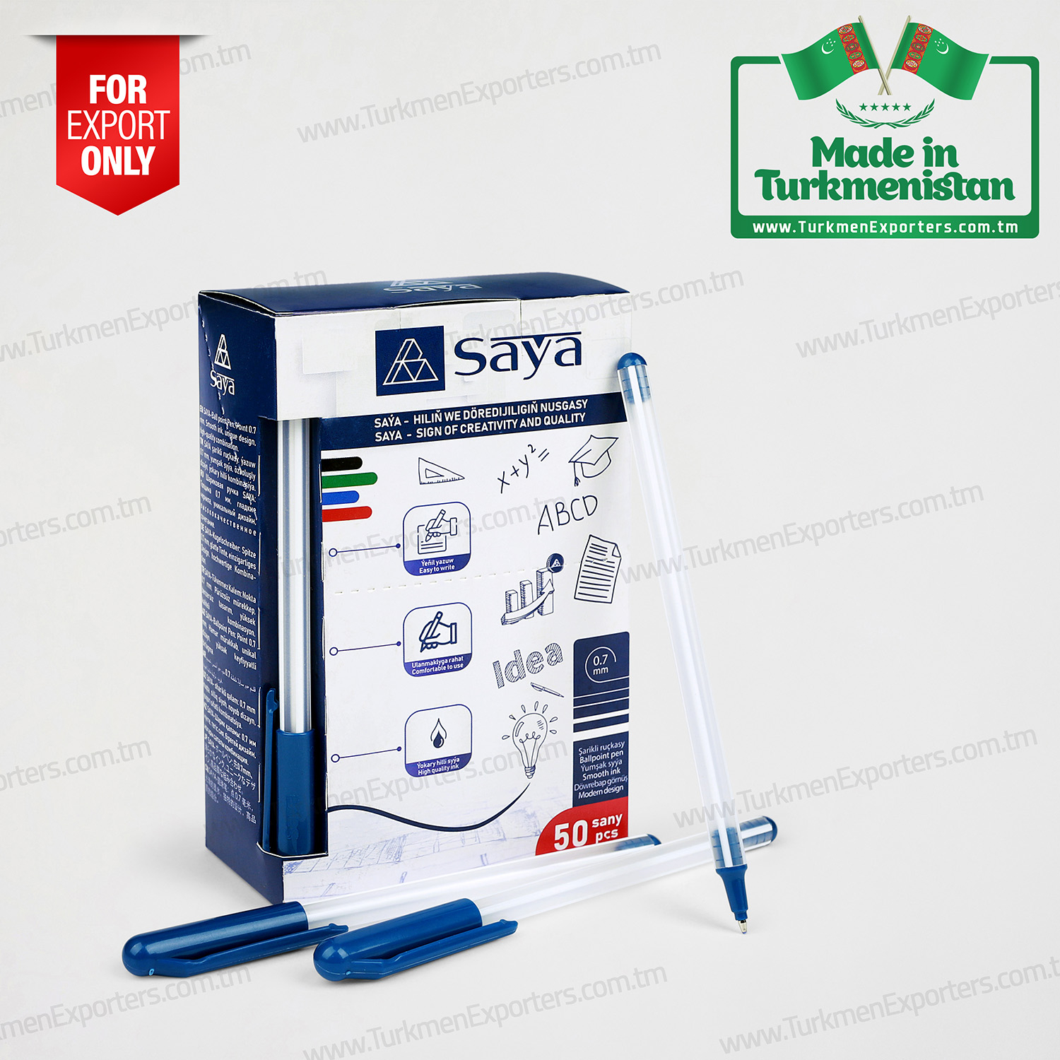 Ballpoint pens wholesale from Turkmenistan | Dowrebap Hil individual enterprise