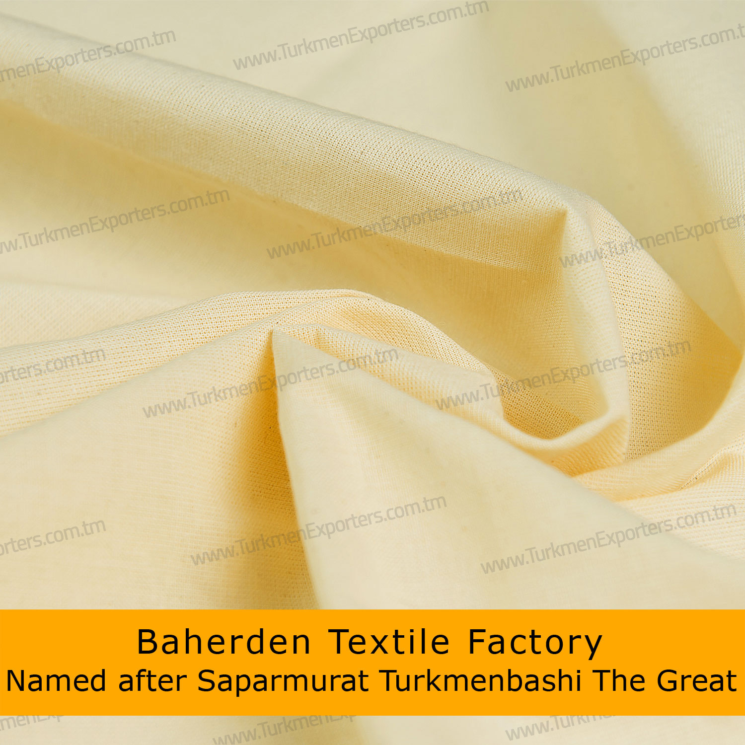 Flannel raw cotton fabric | Baherden textile factory named after Saparmurat Turkmenbashi the great
