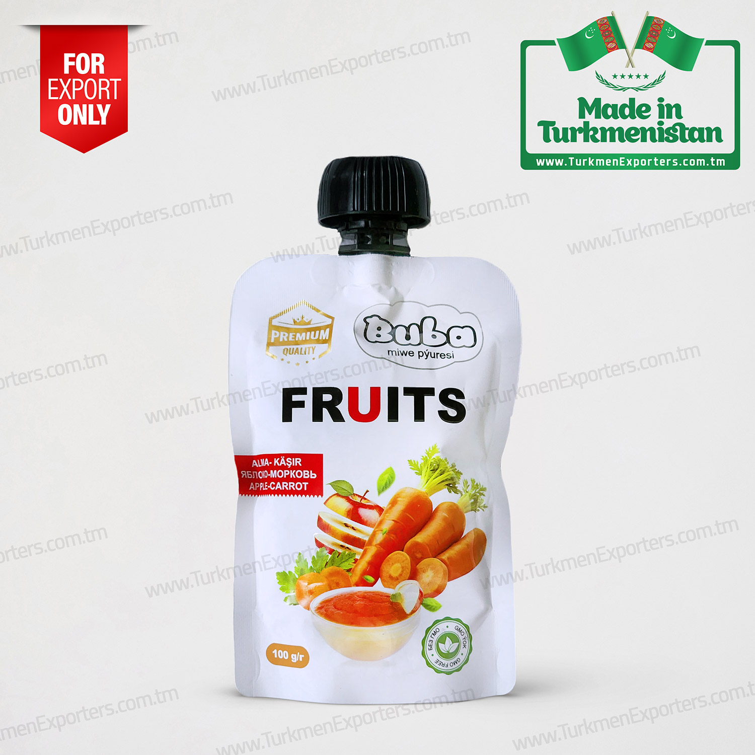 Elma havuç püresi Buba 100gr | Arş limited şirketi