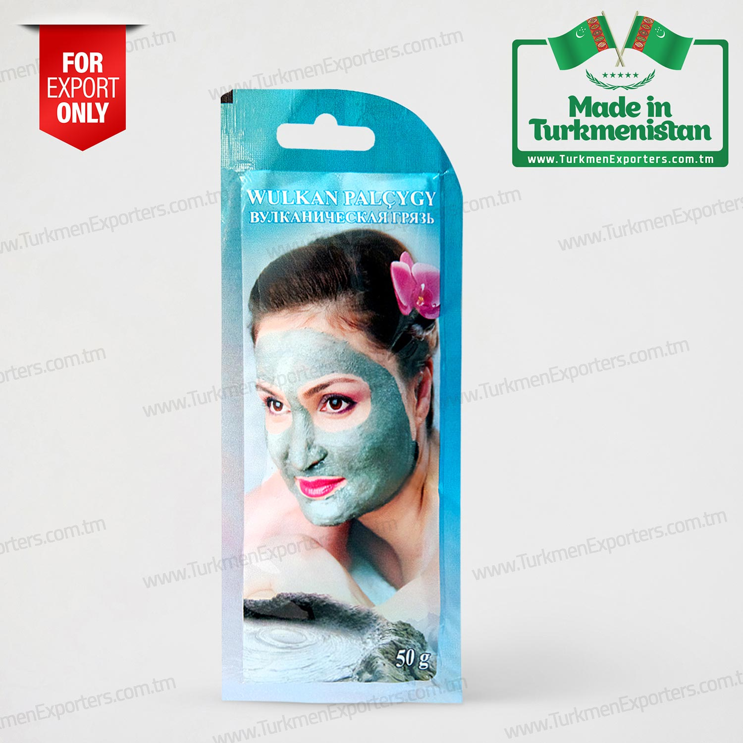 Volcanic mud Mollagara 50gr | Factory on medical mud and sea salt packing