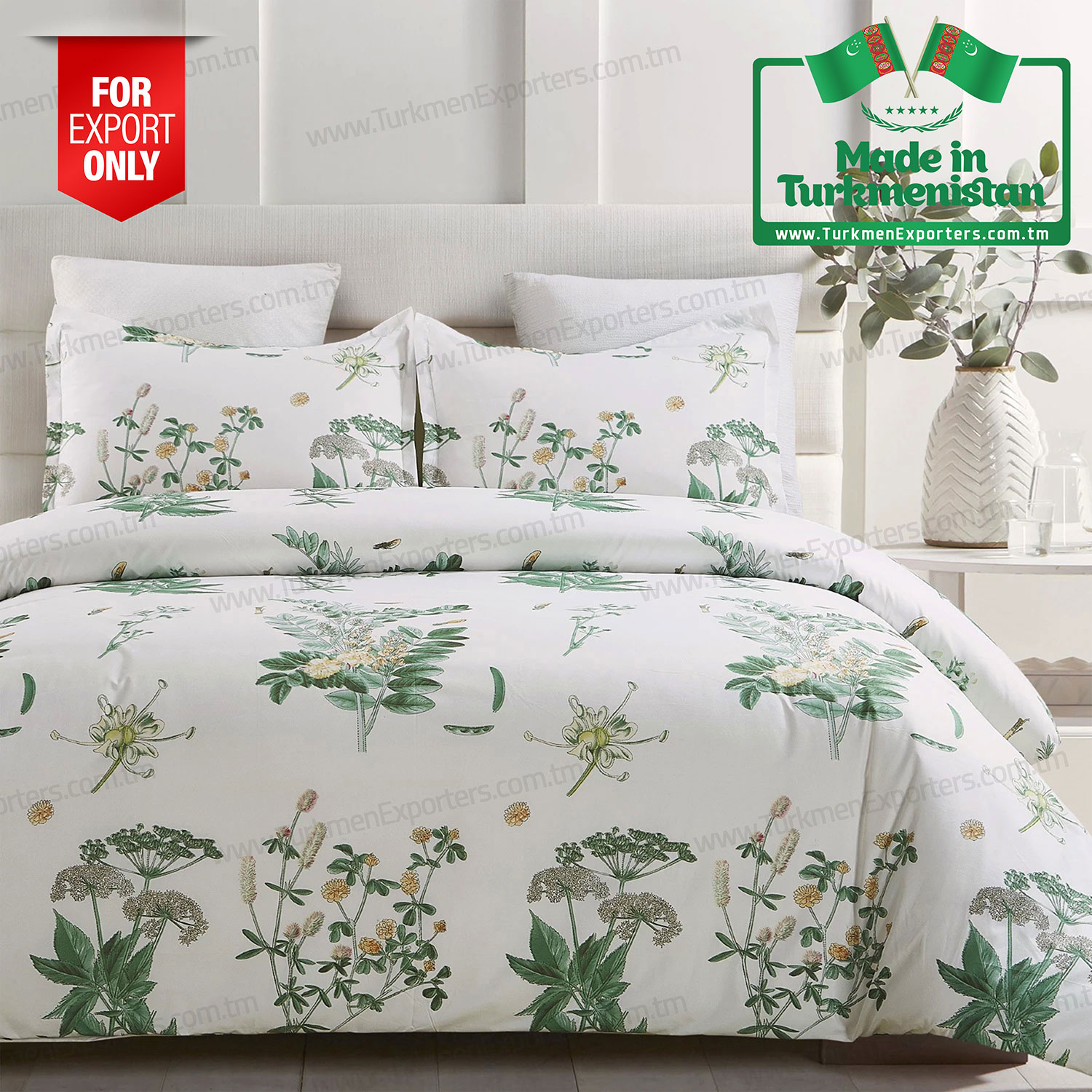 Bed linen wholesale for export from Turkmenistan | Turkmen Export Trading Services Company