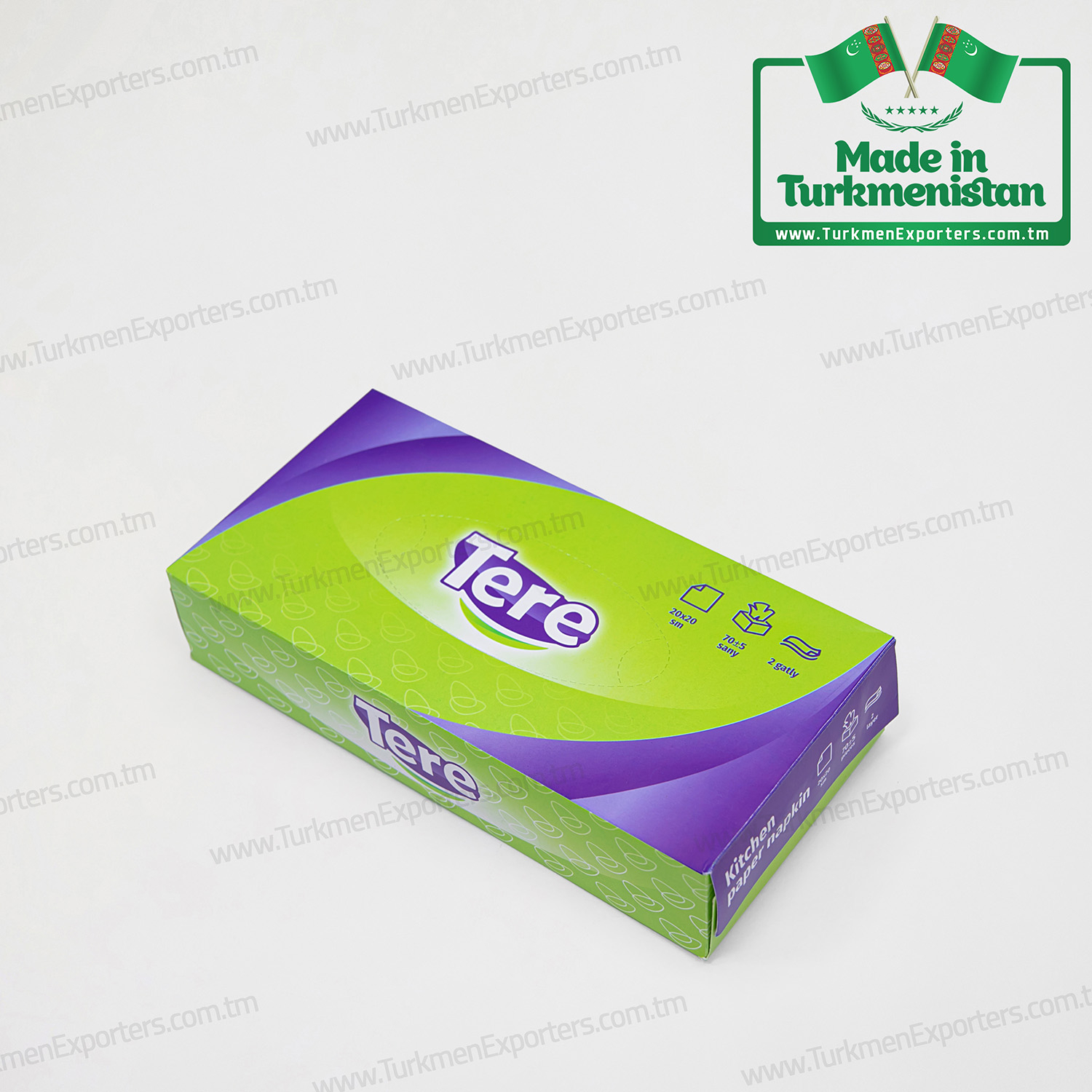 Tere paper napkins in a box wholesale for export | Tere paper factory