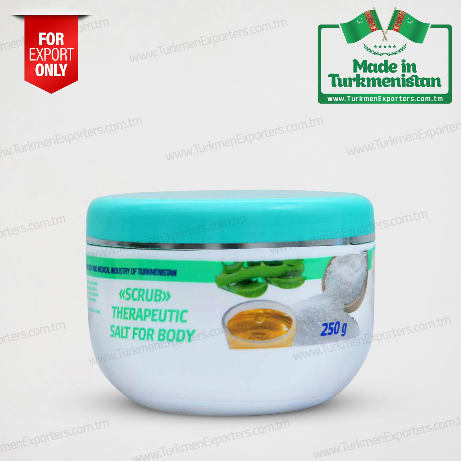 Scrub therapeutic salt for body 250gr | Factory on medical mud and sea salt packing