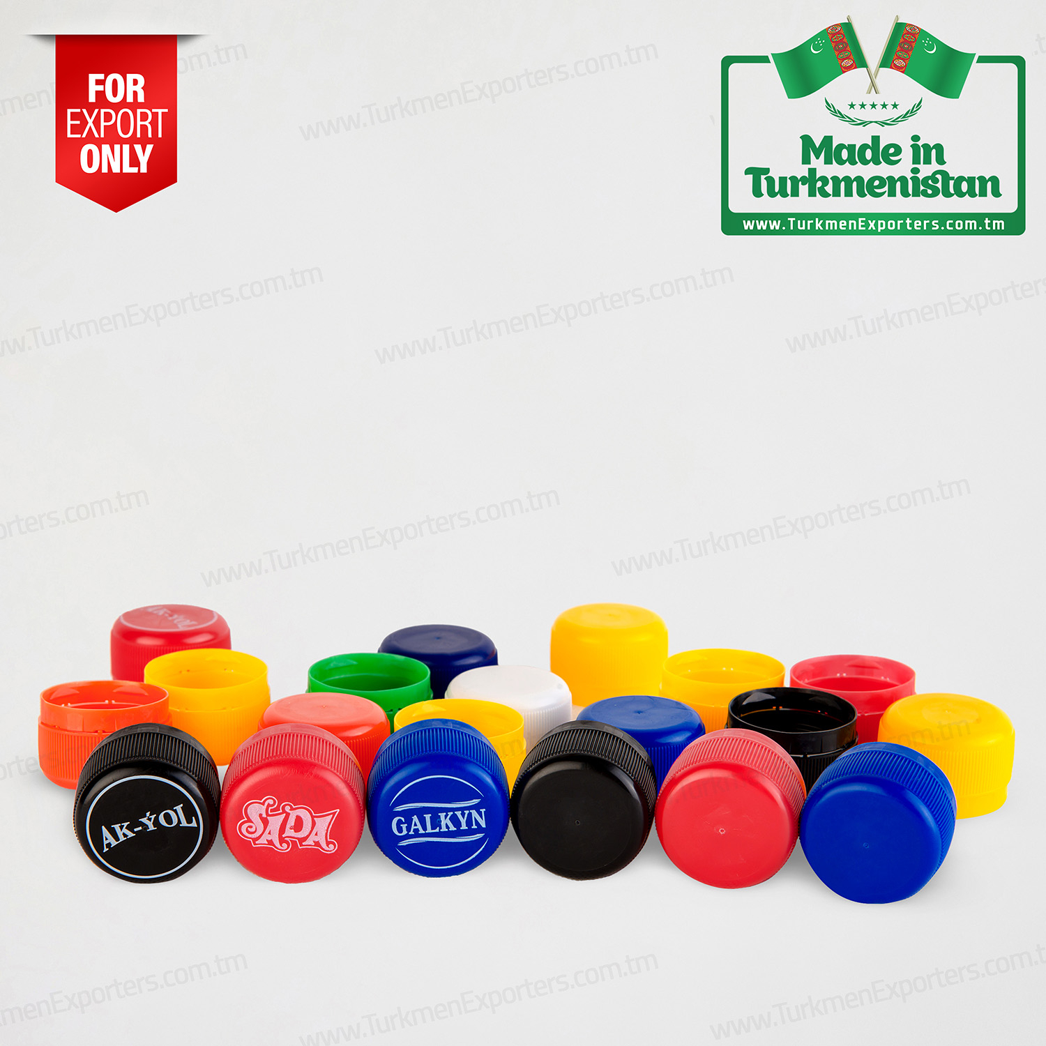 PET caps from Turkmenistan | Ak Gap economic society