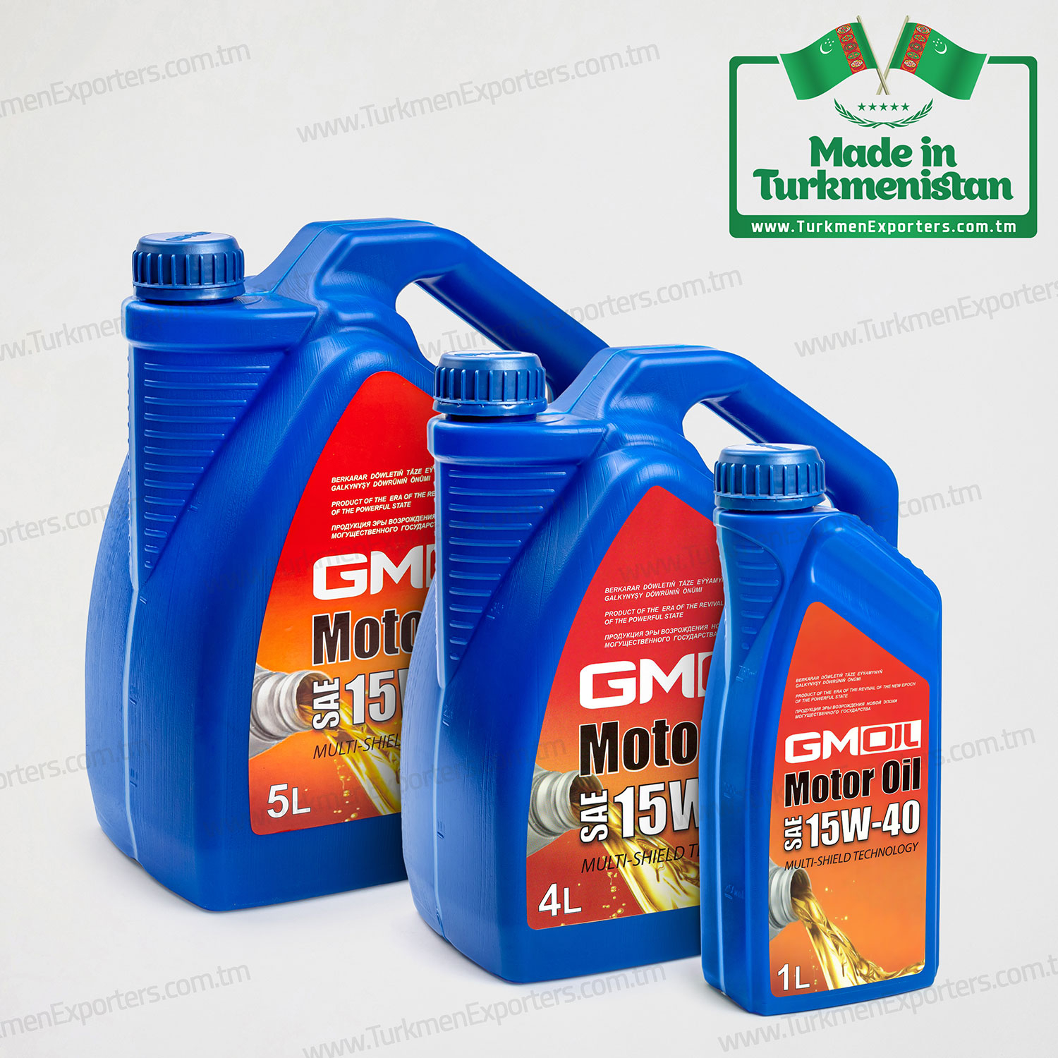 Motor yağı SAE 15W-40 GM-Oil Türkmenistan ürünü | Gelcege Miras özel şirketi