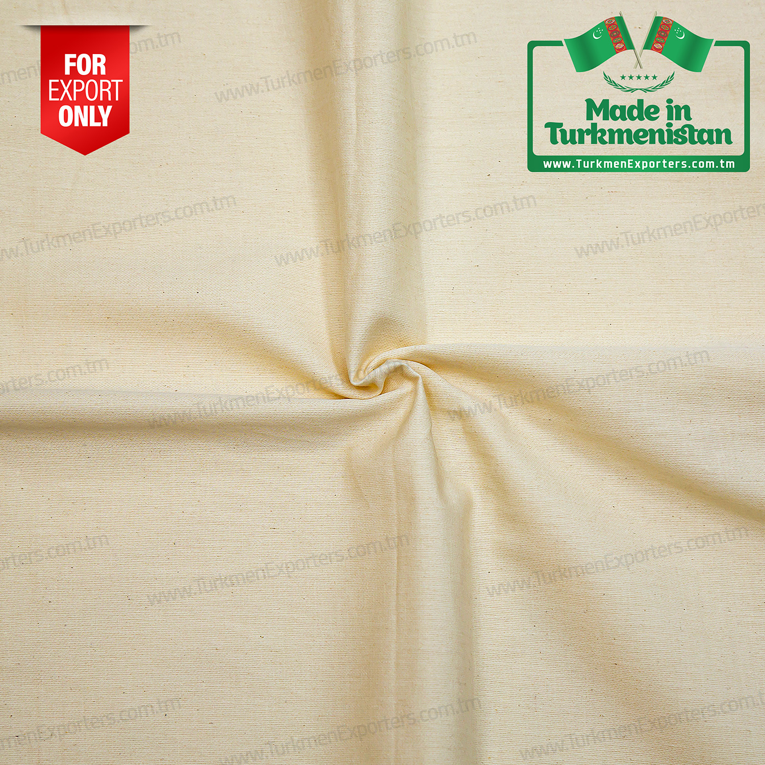 Raw undyed satin cotton fabric | Babadayhan Textile Complex