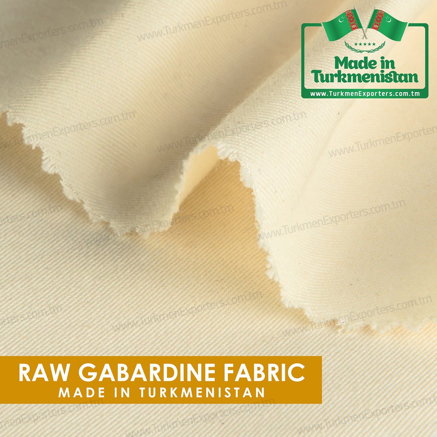 Raw gabardine fabric wholesale from Turkmenistan | Ruhabat Textile Complex