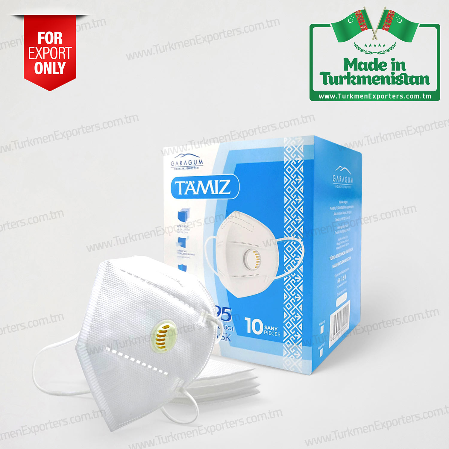 Disposable SMS N95 respirator face mask | Garagum economic society