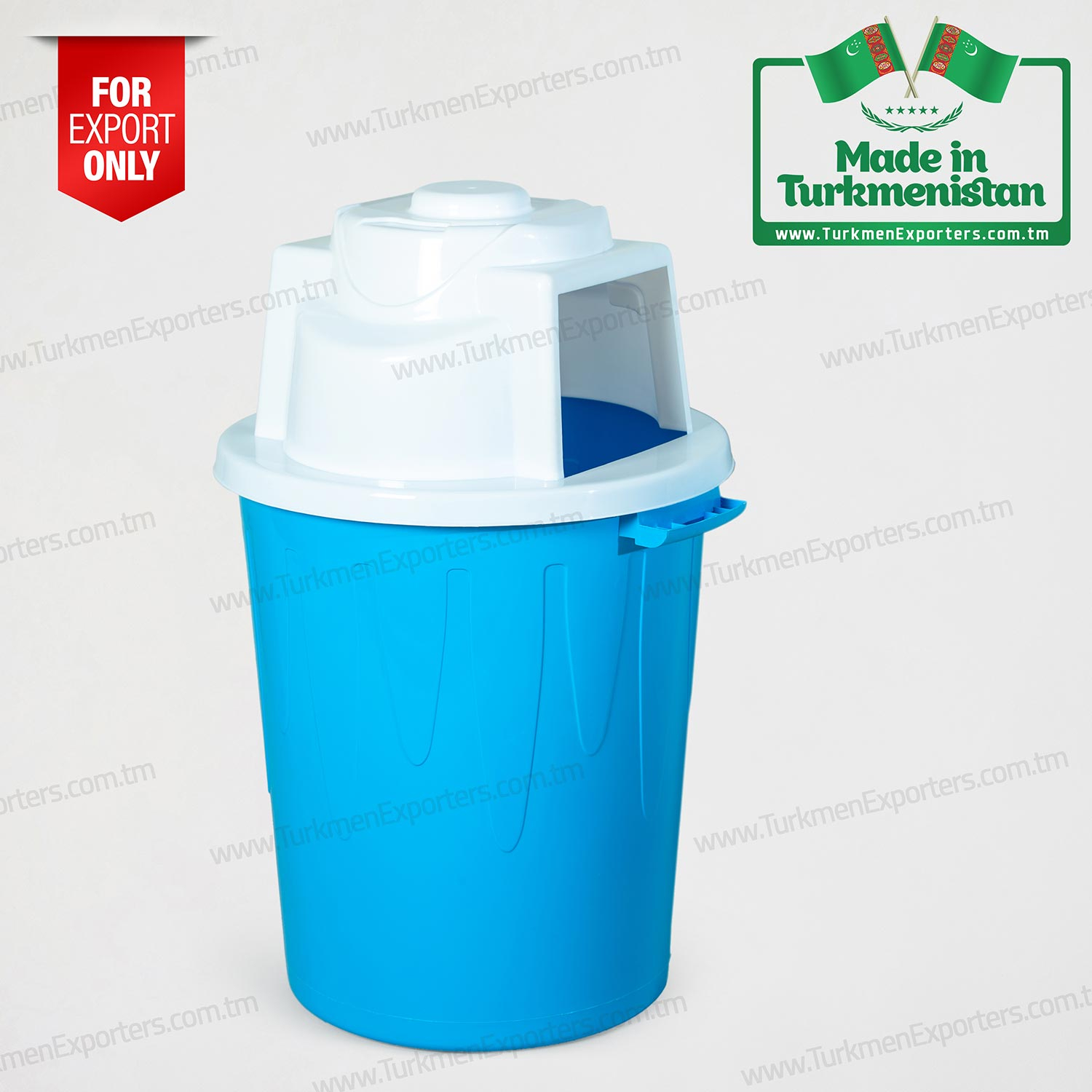 Türkmenistanda üretilmiş plastik çöp kovası | Türkmen Şöhle limited şirketi