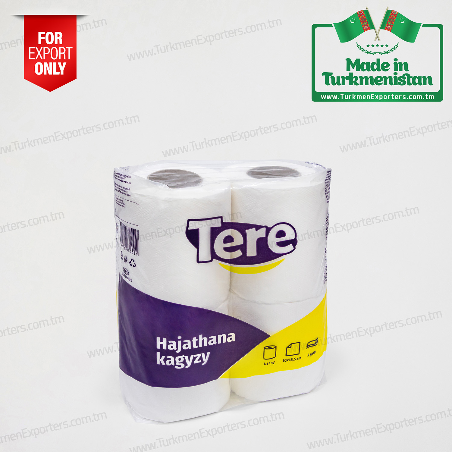 Toilet paper Made in Turkmenistan | Tere paper factory