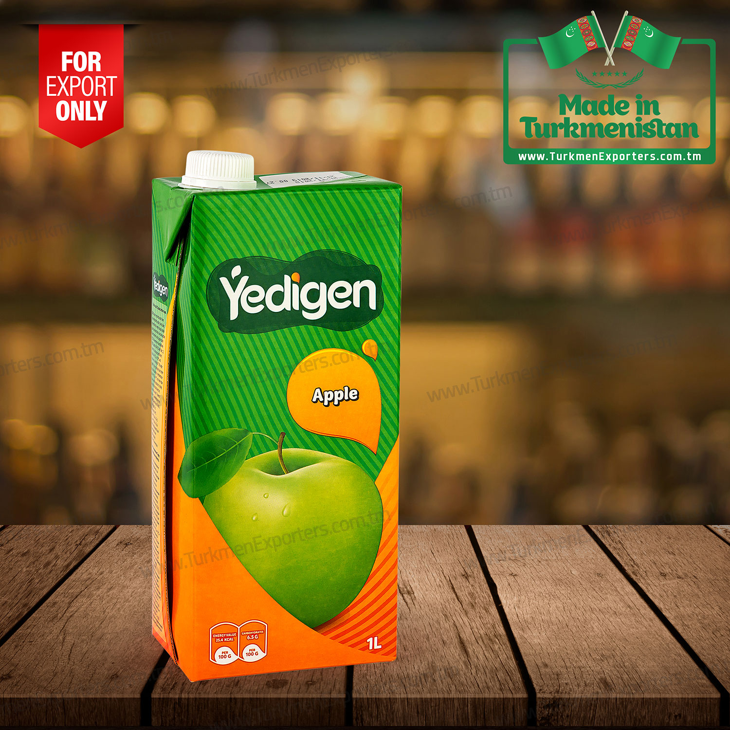 Apple fruit juice Ýedigen 1 Litre | Yupekchi economic society