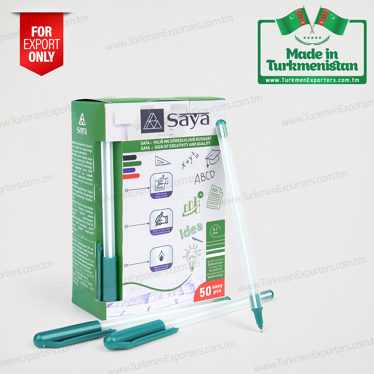 Türkmenistanda üretilmiş tükenmez kalem  | Dövrebap Hil özel şirketi