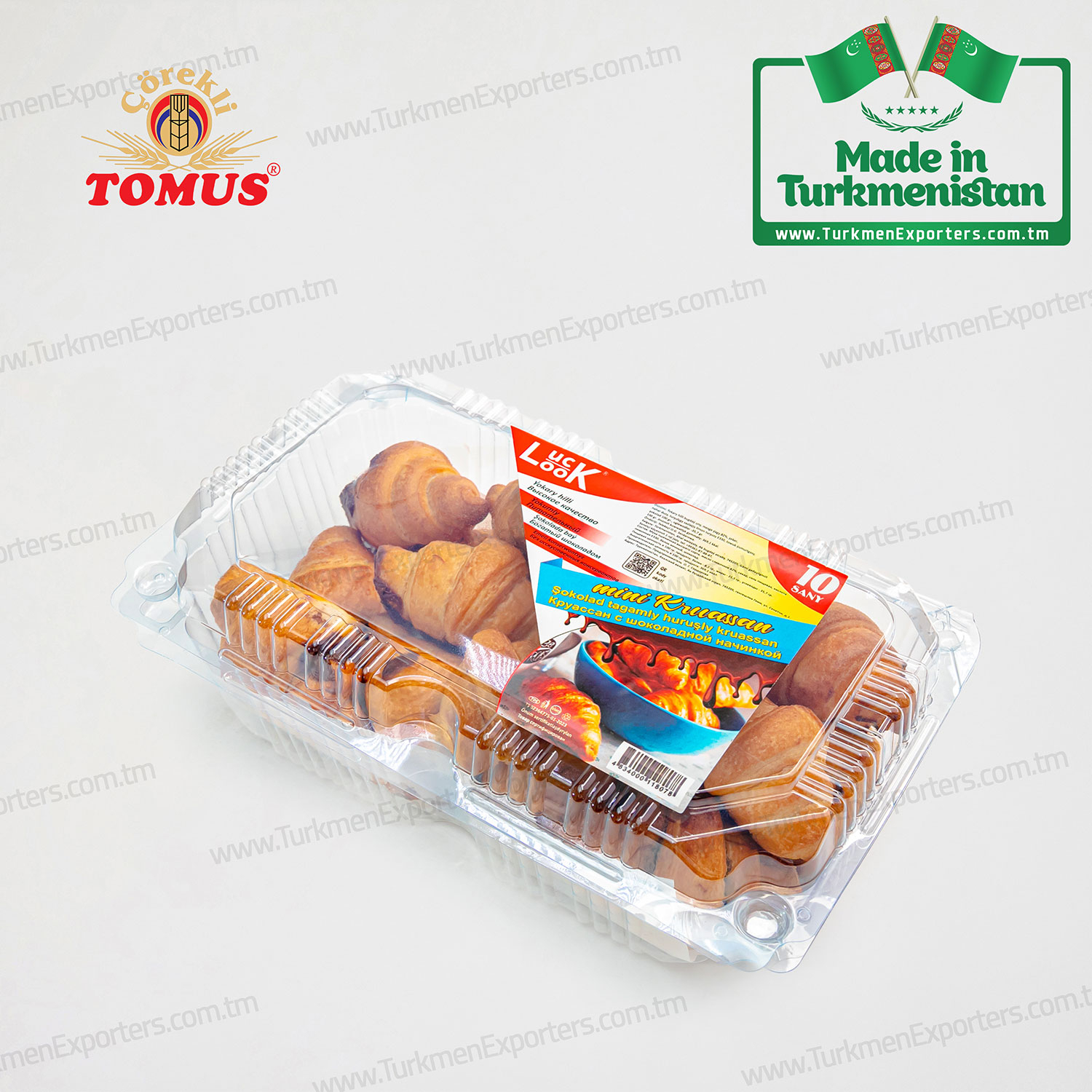 Croissants with chocolate filling Tomus | Tomus bakery factory 