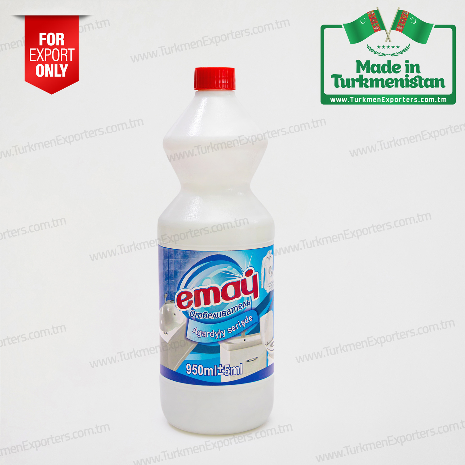 Bleach liquid cleaner 950 ml Emaý | Turkmen Berk Metal individual enterprise