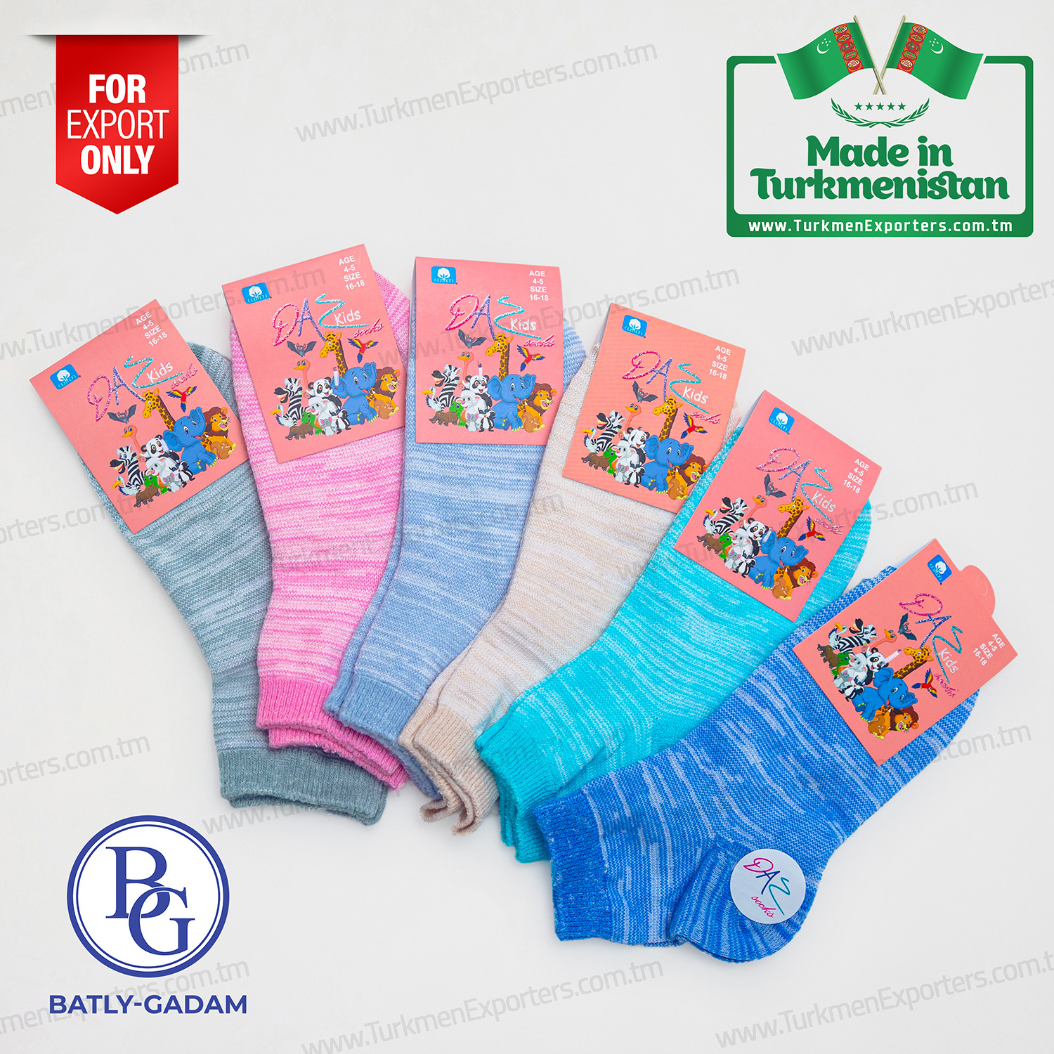 Socks for kids wholesale from Turkmenistan | Batly Gadam individual enterprise