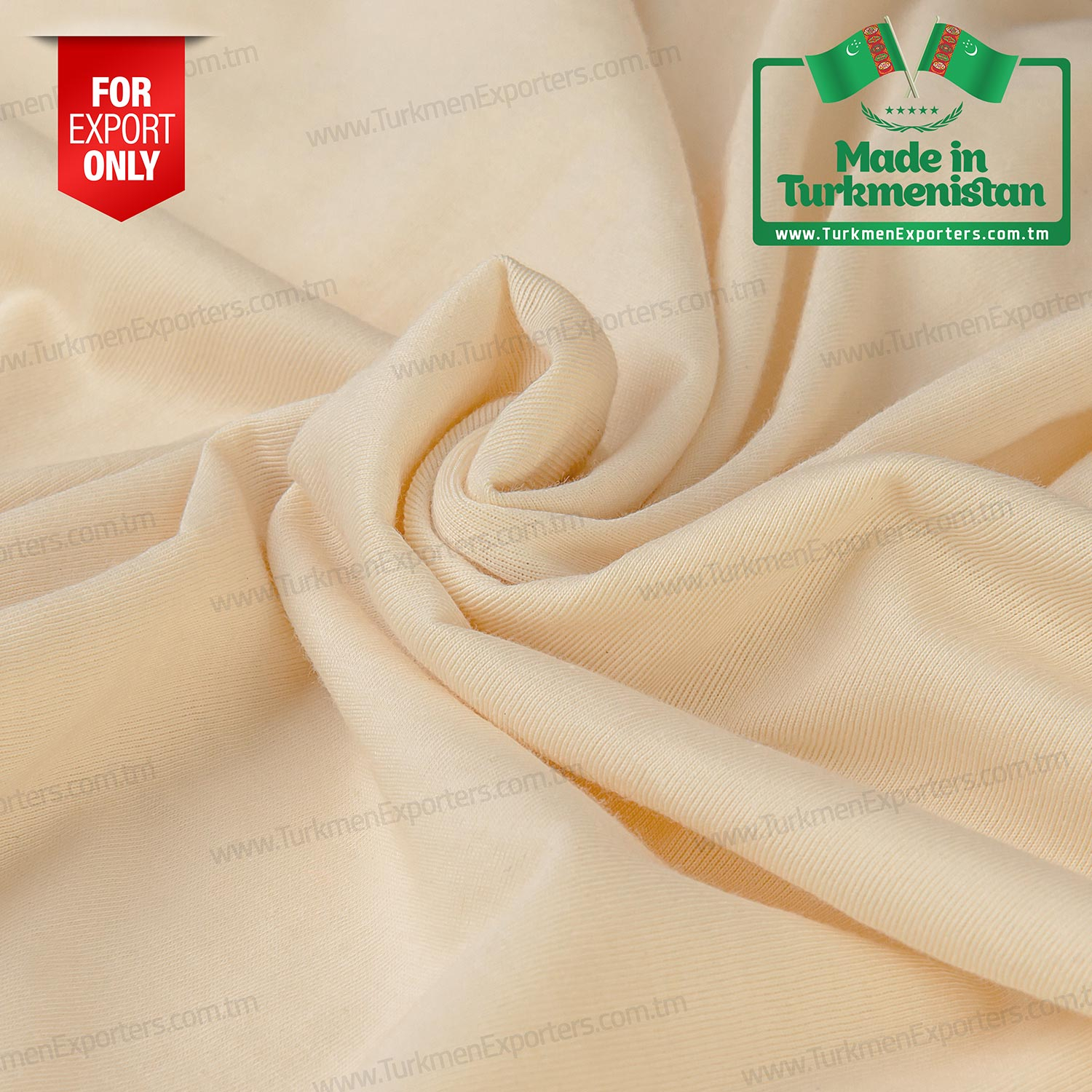 Knitted greige raw fabric Supreme 100% cotton | Gypjak textile complex named after Saparmurat Niyazov