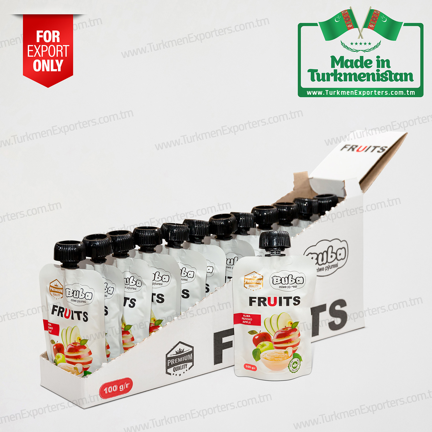 Яблочное фруктовое пюре Buba 100гр | Арш ХО