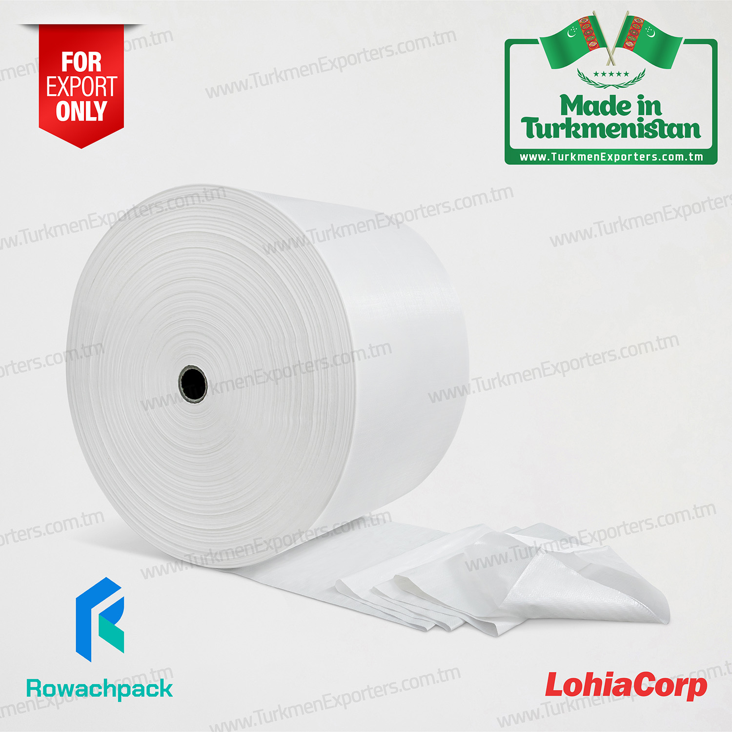 Haltalar üçin polipropilendan dokalan rulonly mata | Rowaçlan Galkynyş HK