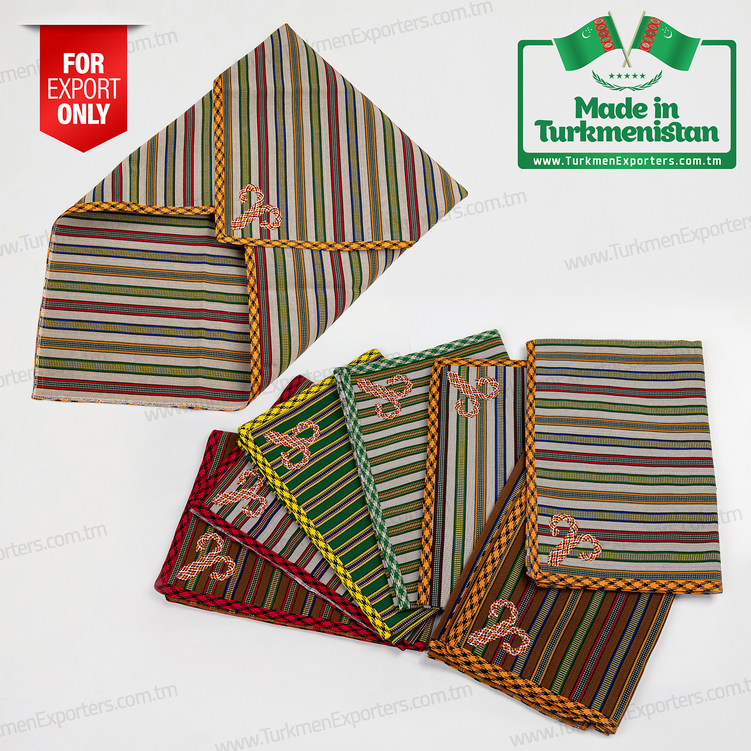 Türkmen milli saçak 100sm x 100sm | Beg Ýüpek HJ