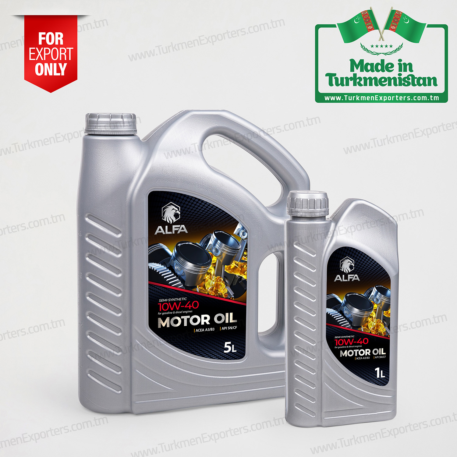 Semi-synthetic motor oil SAE 10W-40 ALFA | Yhlasly Nazar individual enterprise