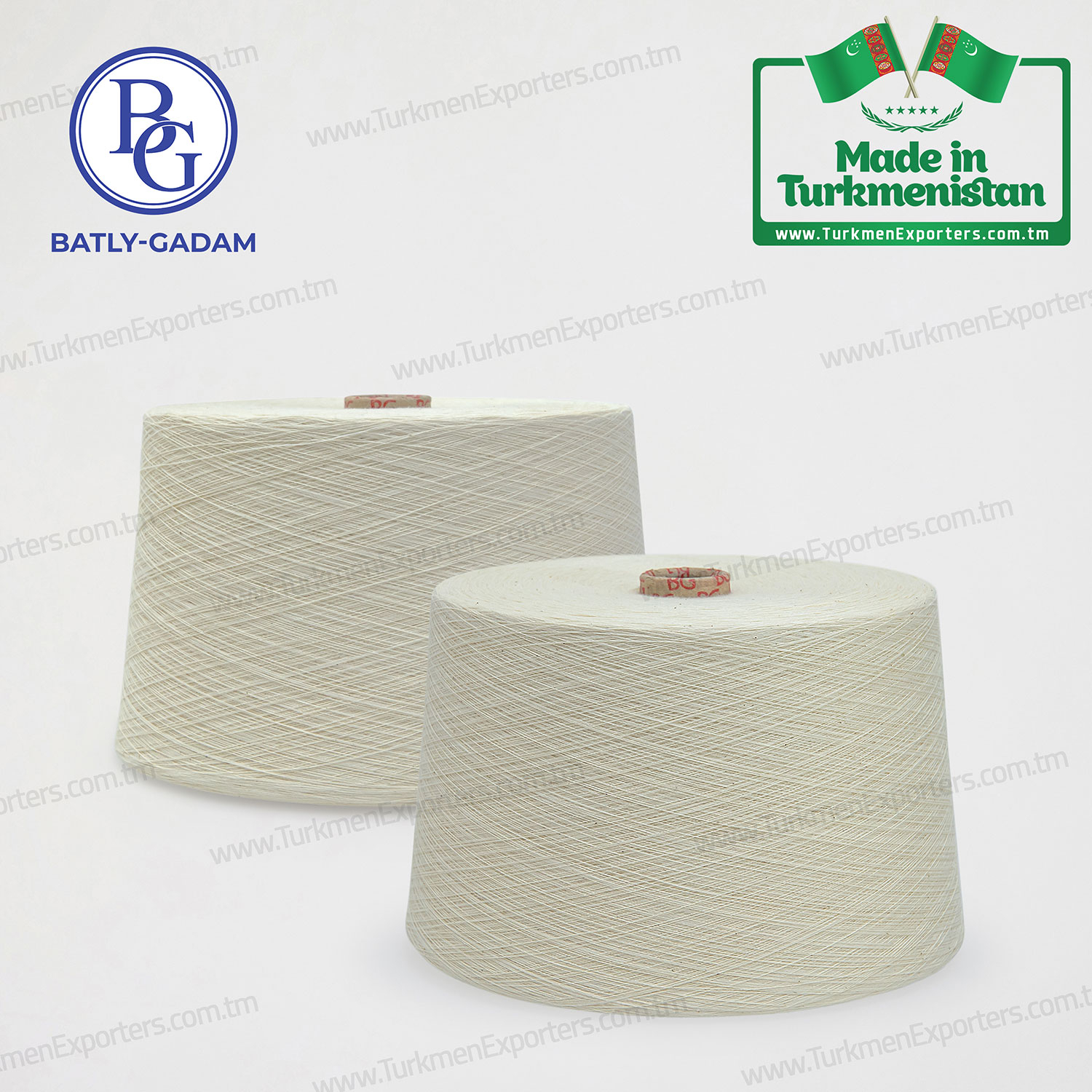 Cotton yarn wholesale for export from Turkmenistan | Batly Gadam individual enterprise