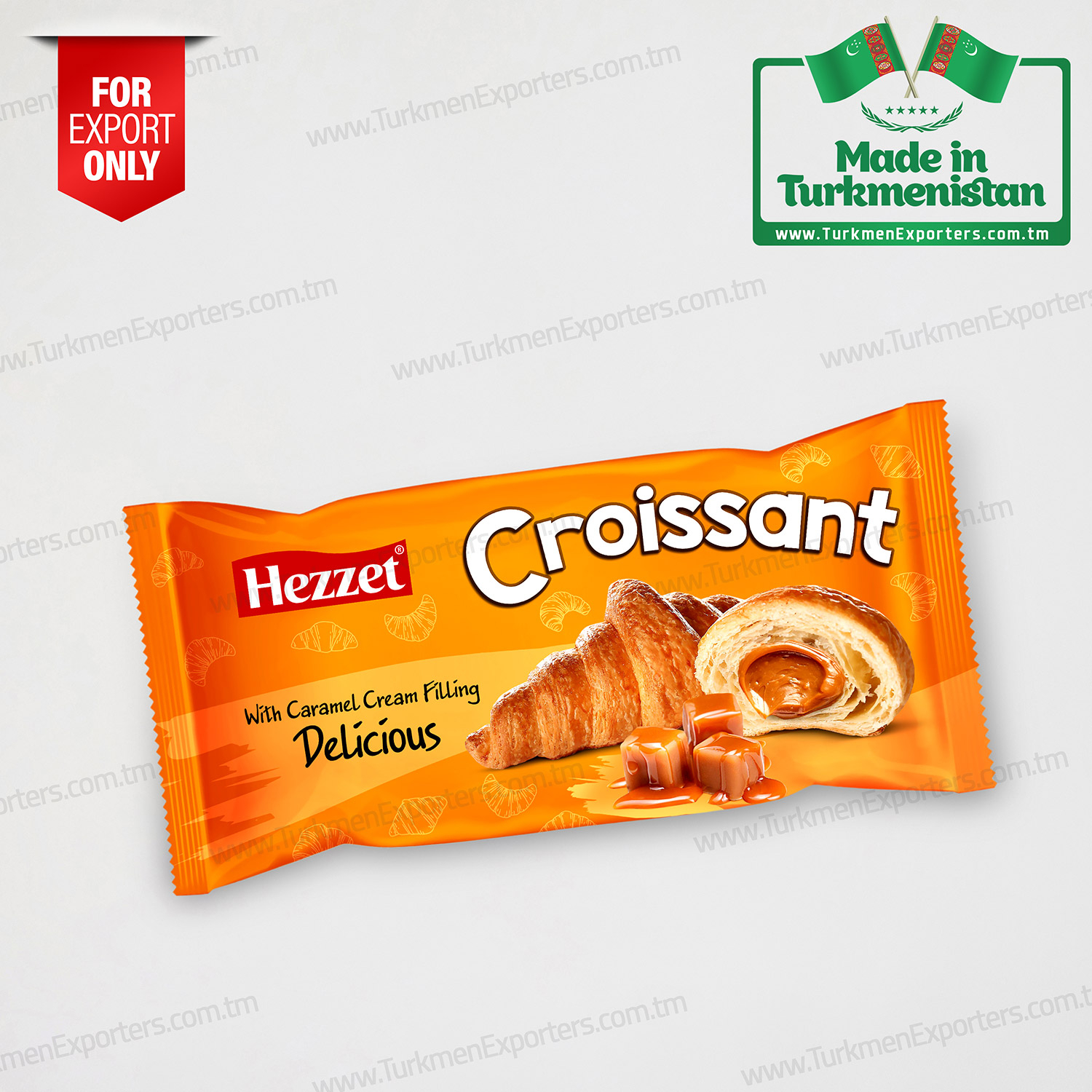Karamel huruşly kruassan Hezzet | Hezzet kruassan fabrikasy